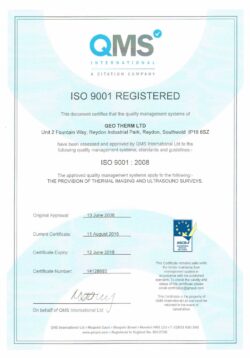 Geo Therm Ltd  QMS ISO 9001 Certificate 2015