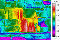 Thermal scan of the Great Pyramid of Giza
