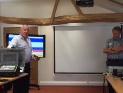 Martin Roberts CEO and Paul Goodbody presenting